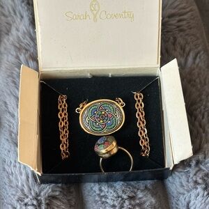 Vintage Sarah Coventry Mosaic Necklace Set